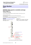 Gene Section RAPGEF1 (Rap guanine nucleotide exchange factor (GEF) 1)