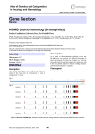 Gene Section NUMB (numb homolog (Drosophila))  Atlas of Genetics and Cytogenetics