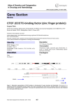 Gene Section CTCF (CCCTC binding factor (zinc finger protein)) -
