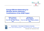 Energy-Efficient Networking for Wireless Sensor Networks – Contributions of the AVM Project
