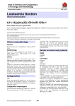 Leukaemia Section t(11;14)(q24;q32) IGH/miR -125b-1 Atlas of Genetics and Cytogenetics