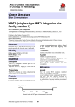 Gene Section WNT1 (wingless-type MMTV integration site family, member 1)