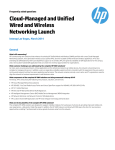 Cloud-Managed and Unified Wired and Wireless Networking Launch