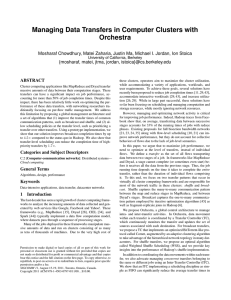 Managing Data Transfers in Computer Clusters with Orchestra