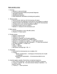 Basic genetics review  1. Overview a. Meiosis in male and female