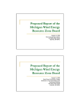 Proposed Report of the Michigan Wind Energy Resource Zone Board