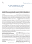 Linkage disequilibrium maps and association mapping Review series