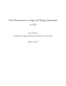 Flow Measurements  on  Single  and Merging Spheromaks atSSX