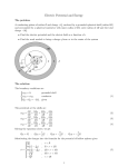 Electric Potential and Energy