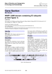 Gene Section WWP1 (WW domain containing E3 ubiquitin protein ligase 1)