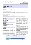 Gene Section AURKA (aurora kinase A) Atlas of Genetics and Cytogenetics