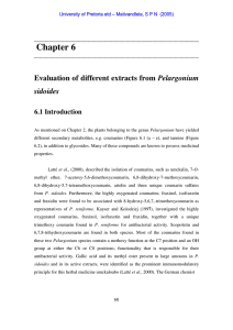 Chapter 6 Pelargonium sidoides 6.1 Introduction