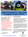 Digital Photography for Traffic Crash Investigators   Register at IPTM