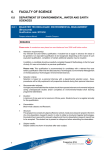 6. FACULTY OF SCIENCE 6.8 DEPARTMENT OF ENVIRONMENTAL, WATER AND EARTH