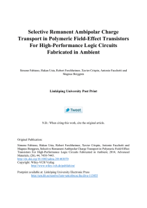 Selective Remanent Ambipolar Charge Transport in Polymeric Field-Effect Transistors