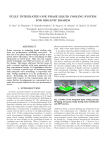 FULLY INTEGRATED ONE PHASE LIQUID COOLING SYSTEM FOR ORGANIC BOARDS