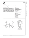 LM386 Low Voltage Audio Power Amplifier Low V
