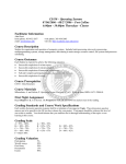 CS430 – Operating Systems 07/06/2006 – 08/27/2006 – Fort Collins Facilitator Information