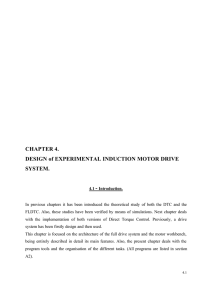 CHAPTER 4. DESIGN of EXPERIMENTAL INDUCTION MOTOR DRIVE SYSTEM. -