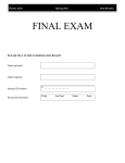 FINAL EXAM