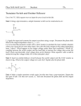 Transistor Switch and Emitter Follower Phys 3610/6610 Lab 18 Student: TA: