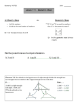 Lesson 7-4:  Geometric Mean Arithmetic Mean vs. Geometric Mean