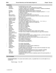 M098 Carson Elementary and Intermediate Algebra 3e Chapter 1 Review