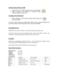 Starting Microsoft Excel 2007