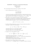 Math708&amp;709 – Foundations of Computational Mathematics Qualifying Exam August, 2013