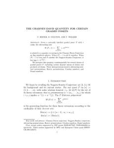 THE CHARNEY-DAVIS QUANTITY FOR CERTAIN GRADED POSETS