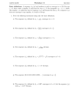 Worksheet 11 MATH 3283W Fall 2012 Basic definitions. A sequence (s