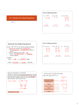 2-2: Solving Two-Step Equations Solving Two-Step Equations 3 4 5