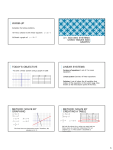 WARM-UP TODAY’S OBJECTIVE LINEAR SYSTEMS 3.1: SOLVING  SYSTEMS