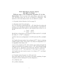 Math 5285 Honors abstract algebra Fall 2007, Vic Reiner