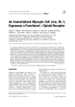 An Immortalized Myocyte Cell Line, HL-1, Expresses a Functional