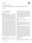 The case for inspiratory muscle training in COPD