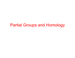 Partial Groups and Homology