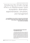Introducing the climate change effects on Mediterranean forest ecosystems: observation, experimentation, simulation,