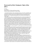 Foreword by R.K. Pachauri, Chair of the IPCC