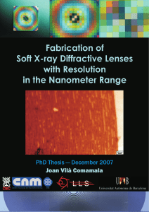 Fabrication of Diffractive Lenses Soft X-ray with Resolution