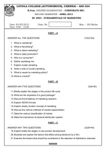 LOYOLA COLLEGE (AUTONOMOUS), CHENNAI LOYOLA COLLEGE (AUTONOMOUS), CHENNAI – 600 034