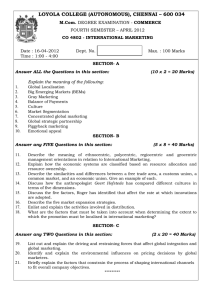 LOYOLA COLLEGE (AUTONOMOUS), CHENNAI – 600 034