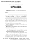 GLOBAL HISTORY AND GEOGRAPHY Friday, REGENTS HIGH SCHOOL EXAMINATION