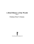 A Brief History of the World Professor Peter N. Stearns Part I