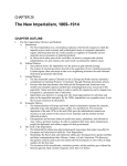 –1914 The New Imperialism, 1869 CHAPTER 28 CHAPTER OUTLINE