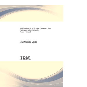 Diagnostics Guide IBM Developer Kit and Runtime Environment, Java