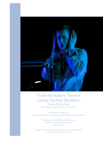 Trans-formative Theatre Living Further Realities Esther Belvis Pons