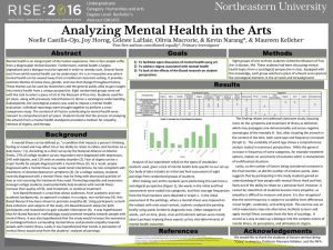 Analyzing Mental Health in the Arts