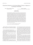 Proportionate Responses to Life Events Influence Clinicians’ Judgments of Psychological Abnormality