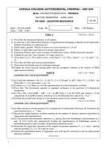 LOYOLA COLLEGE (AUTONOMOUS), CHENNAI – 600 034